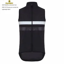 Новая мужская Высококачественная велосипедная жилетка черная ветрозащитная видимость Светоотражающая безопасная боковая карманная репеллентная жилетка велосипедная жилетка