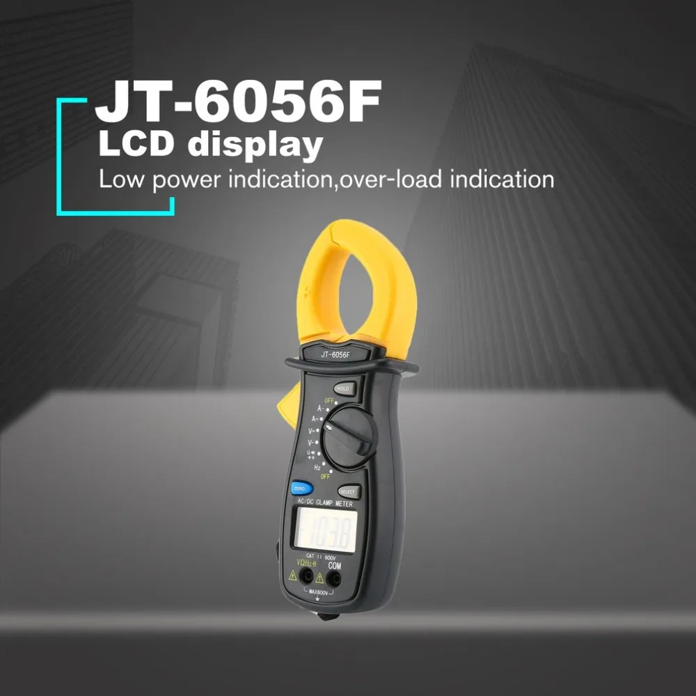 

JTW JT-6056F Handheld Digital Clamp Meter Multimeter AC/DC Volt Current Voltage Ohm Tester Resistance Ammeter Multitester