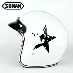 Быстрый SM-513 высокого качества ретро-шлем половина шлем мотоцикл электрический автомобиль защитный шлем четыре сезона шлем унисекс