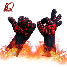 Барбекю Арамидные силиконовые термостойкие перчатки 932F экстремально черные guanti lavoro Новая мода в мужчины и женщины