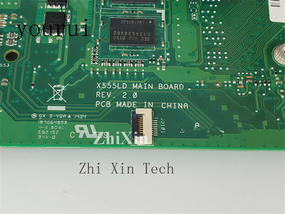  yourui X555LD 4GB i3-4010u Motherboard For ASUS X555L X555LA Notebook motherboard Fully Test work p