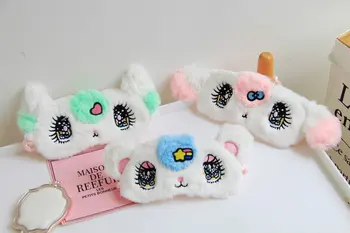 

eyes care tool rabbit Eye Mask Sleeping Mask Plush Eye Shade Cover Blindfold Eyeshade Suitable For Travel Home Gif