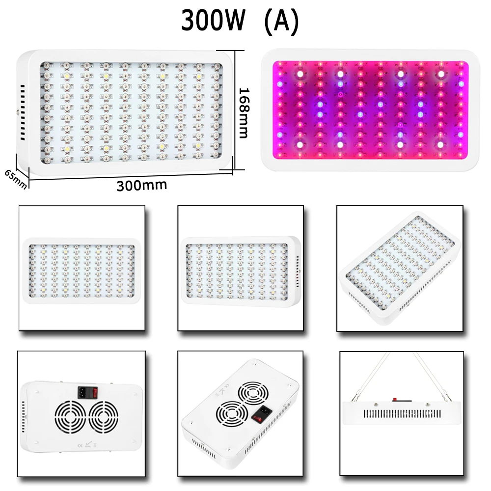 300 W светодиодный светать полный спектр для внутреннего парниковый эффект; Выращивание растений без почвы Расти Палатка растений с/х