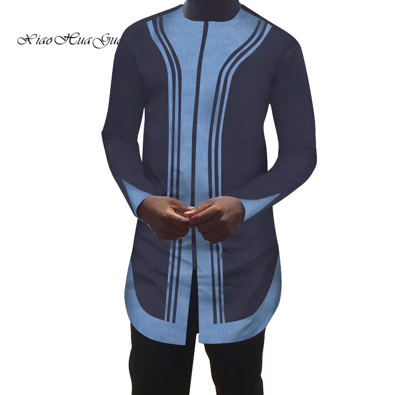 Африканская мужская одежда Dashiki Bazin Riche Ankara повседневные офисные рубашки с длинными рукавами для свадебной вечеринки рубашка в африканском