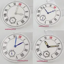 38,9 мм Parnis белый циферблат+ стрелки часов подходят 6498 ST ST36 движение