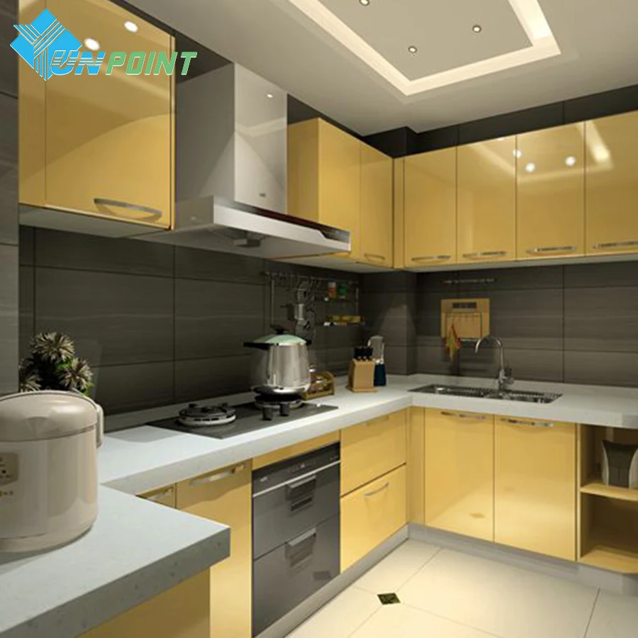 gloss sticker paper vinyl Color Film Kitchen 60cmX10m Decorative Furniture DIY Solid