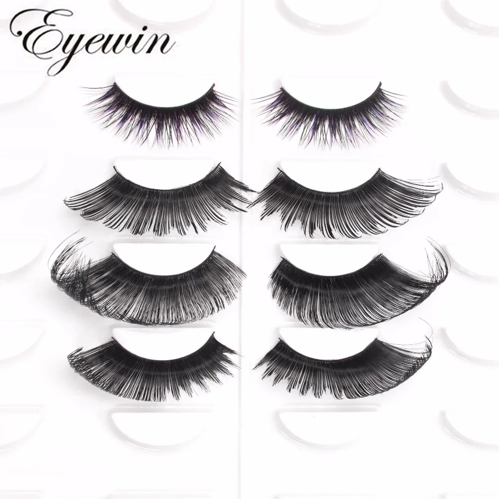 Накладные ресницы Eyewin преувеличивающие накладные для макияжа drag queen 3d норковые