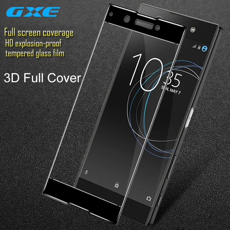 

GXE For Sony Xperia XA1 3D Full Screen Coverage Tempered Glass For Sony Xperia XA1 Screen Protector Full Covered Protective Film