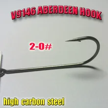 Рыболовные крючки Абердин Размер: 2/0# Длина 42 мм Количество 100 шт/партия