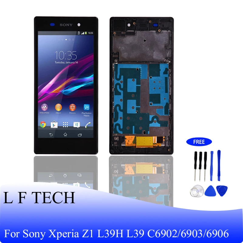 ЖК дисплей для Sony Xperia Z1 L39H L39 C6902 C6903 C6906 оригинальный экран в сборе и сенсорная