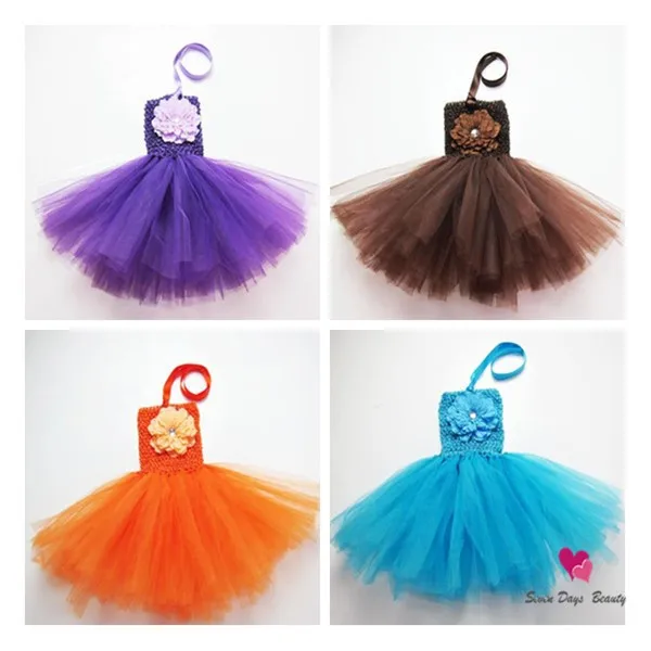 Free-Shipping-Solid-Color-font-b-Crochet-b-font-Peony-Floral-font-b-Tutu-b-font