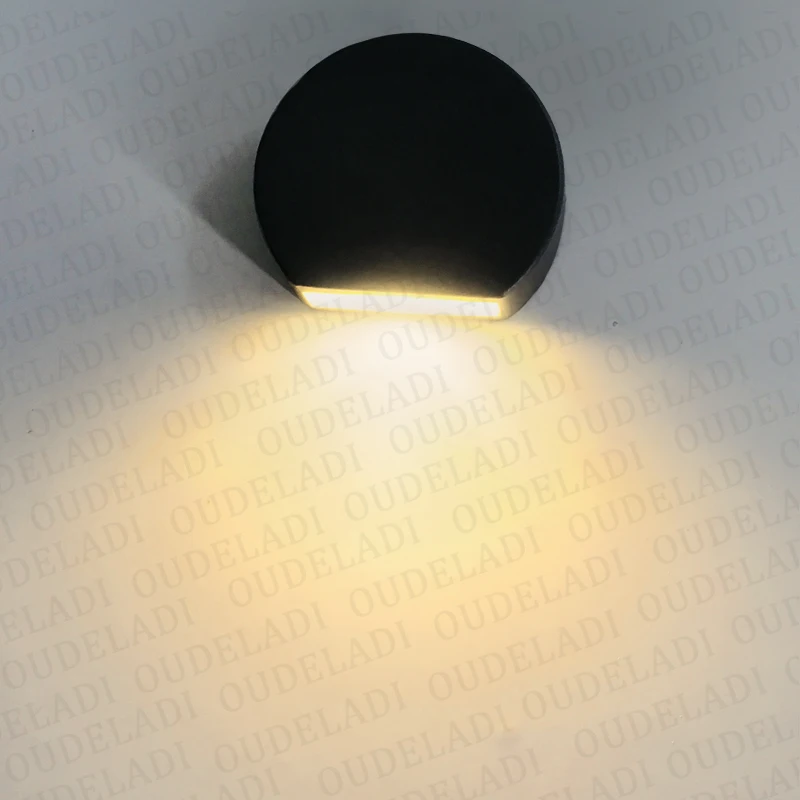 Светодиодный открытый алюминиевые настенные светильники IP65 Водонепроницаемый настенный светильник светодиодный лестница света AC85-265V коридор Lighitng прикроватные настенные лампы