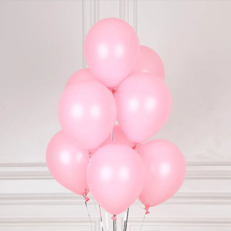 30 шт./лот 10 дюймовые воздушные шары латексные надувные 2,3 г белые/розовые воздушные шары для украшения свадебной вечеринки, товары для дня рождения - Цвет: pink