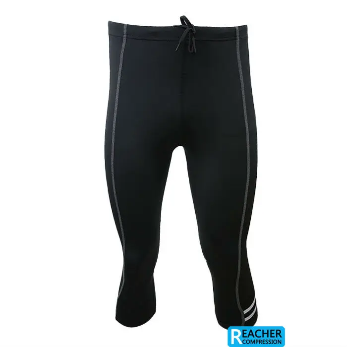 mens 3/4 compression tights tight base layer skins running run Fitness
