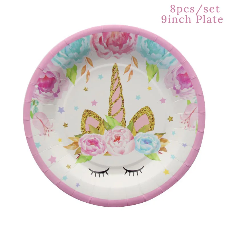 Unicorn Party Supplies Kit Unicornio Paper Plates/Cups/Napkins/Table Cover /Headband Birthday Decorations Kids Party Supplies Unicorn Party Supplies Kit Unicornio Paper Plates/Cups/Napkins/Table Cover /Headband Birthday Decorations Kids Party Supplies