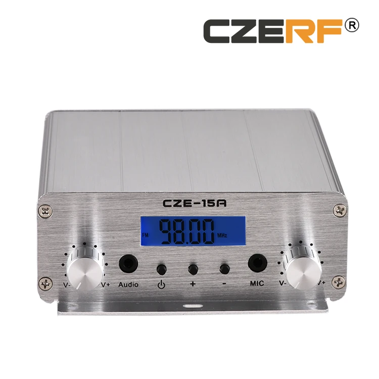 CZE-15A 15 Вт беспроводной fm-радио передатчик станции tnc-коннектор