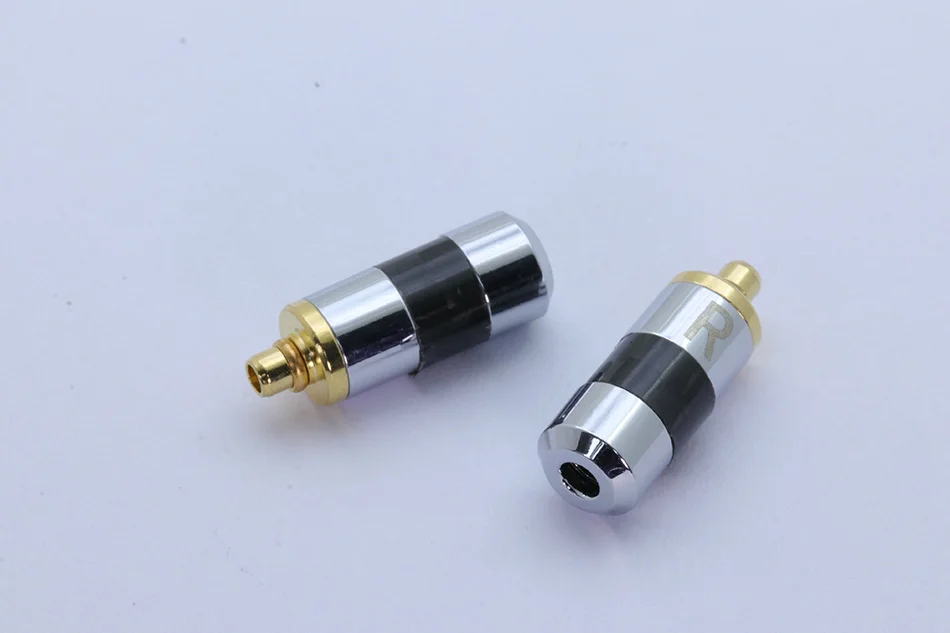 2 шт./1 пара энтузиастов Jack L/R MMCX черный/Серебристые наушники контактный разъем для Shure ED5 SE535 Позолоченный разъем с 2 мм отверстие для кабеля