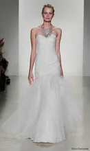 New Arrival Mermaid Wedding Dresses Sweetheart Strapless Embroidered Skirt Tiered Vestido De Noiva NM 537