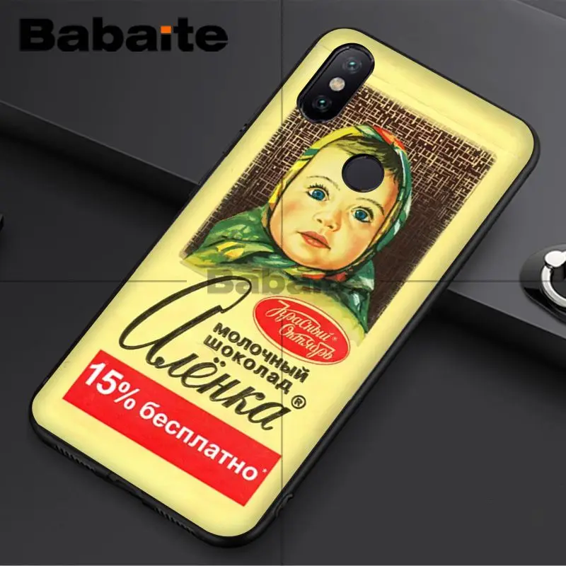 Babaite alenka bar wonka шоколадный черный мягкий чехол для телефона для redmi 5plus 5A 6pro 4X note5A note4x note6pro 6A чехол