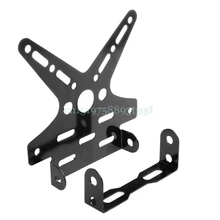 New Black Motorcycle Adjustable License Plate Holder Mount Tail Rear Bracket 1Pc#T518#