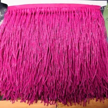 Ярко-розовый высокое качество Самые продаваемые бисером и бахромой ленточная отделка бахромы кисточкой кружевная бейка BZL-10196 для Костюмы украшения