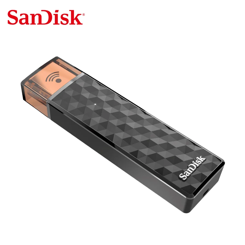 

100% SanDisk Connect Wireless Stick USB Flash Drive SDWS4 Wi-Fi USB 2.0 16GB 32GB 64GB 128GB 200GB 256GB Flash Drive for Wifi