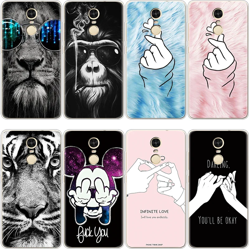 

For Xiaomi Redmi S2 4X 4A 5 Plus 6A Note 3 4 5A Mi A1 A2 5X 6X 8 SE Mix 2s Luxury Fundas For Redmi Note 6 Pro Animal Soft Case