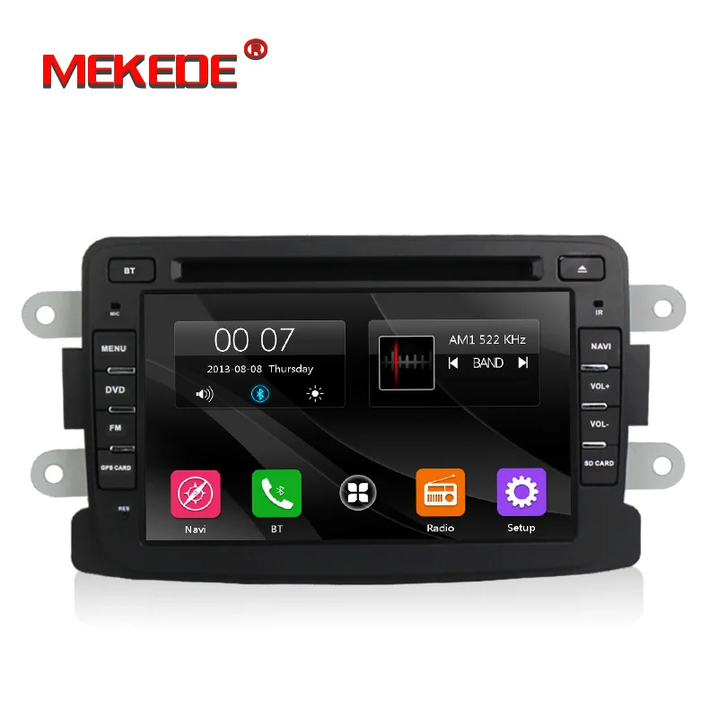 

MEKEDE 7''Capacitive screen car dvd player for Dacia Duster Logan Sandero with GPS navigator RDS radio BT free shipping