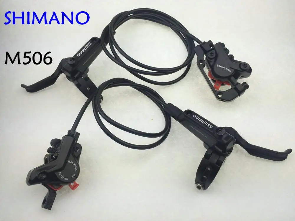 Shimano Deore M6000 MT200 M315 M355 M365 M505 M506 M7000 M8000 M8020 MTB велосипед гидравлический дисковый тормоз набор передний и задний - Цвет: M506