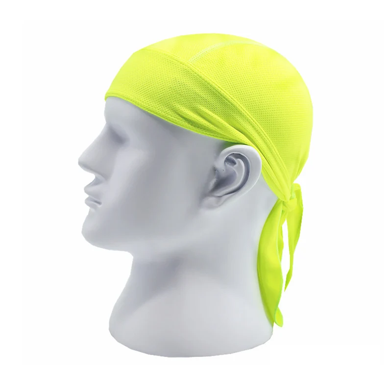 LOCLE велосипедная шапка мужская Пиратская Бандана велосипедная защищающая от пота головная повязка качественная Солнцезащитная дышащая повязка на голову Спортивная свободный размер - Цвет: Зеленый