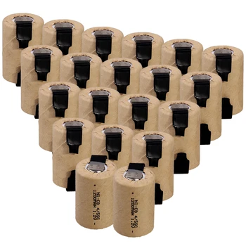 

Real capacity 20 pcs 4/5 SC battery 1200mah 1.2V NICD 4/5 SUBC batteries for power tools for BOSCH for DEWALT for CASALS