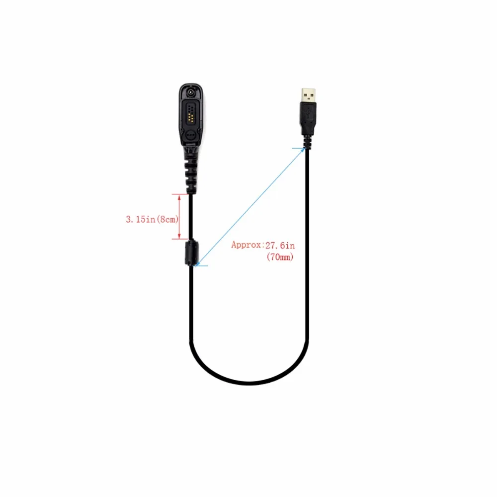 

Retevis USB Programming Cable For Motorola Two Way Radio P8268 P8260 DP 3400 DP3600 Walkie Talkie C9028A