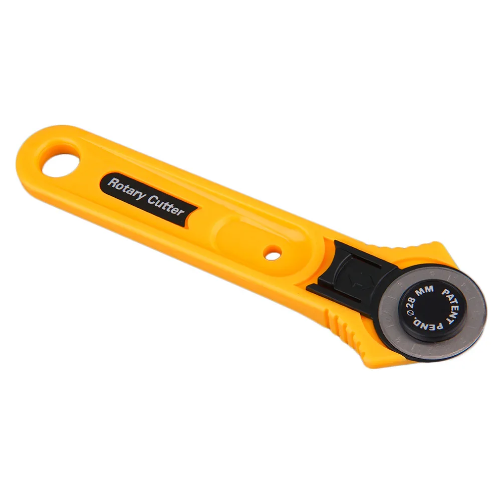 

Yellow Adult Roller Cutter Blade Circle Cloth Cutting Round Cutter 28mm Stainless Steel Quilting Tool Accessories