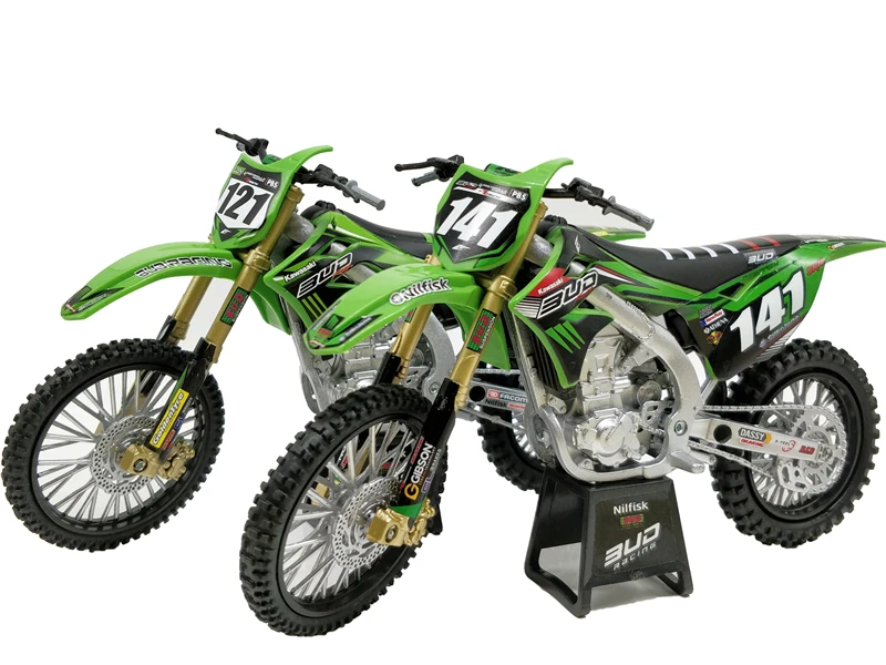 1:12 Newray Kawasaki KX450 литые миниатюрные велосипеды для мотокросса без коробки