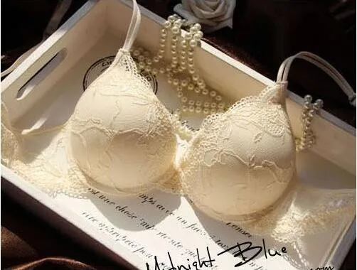 6 Colors Set Push Up Solid 32A-38C Bra Women Deep V Lace Decro Underwire Outfit Sexy Lace Bra Set For Free Shipping underwear sets sale