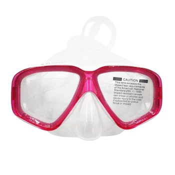 

AM-308 Adult Double Layer Waterproof Anti-fog Transparent Silicone Large Area Diving Mask Goggles Swimming Accessories