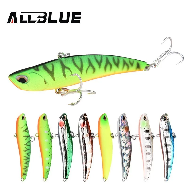 ALLBLUE новый стандарт для VIB 11G 70 мм подледной рыбалки Тонущая приманка длинный