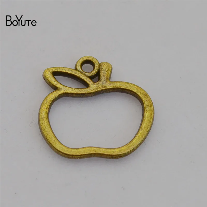 BoYuTe (5 PiecesLot) Metal Alloy GourdAppleFan Pendant Blanks Tray Bezel DIY Hand Made Jewelry Accessories Wholesale (6)