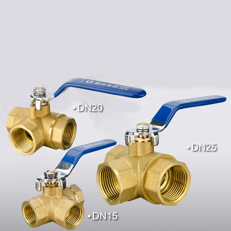 Т-образный Т-портовый женский полный портовый латунный Тройник шаровой кран трехходовая Трубная арматура водопроводная сантехника для жидкого угля