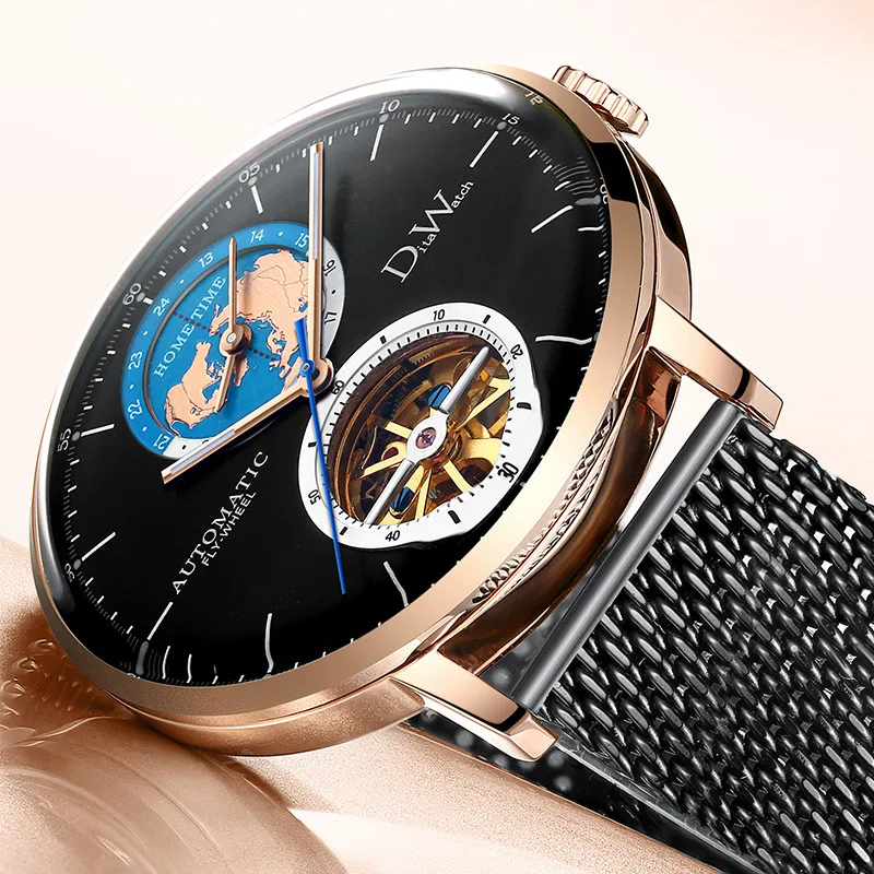 

DITA Brand Men Watch Multiple Time Zone Fashion Sport Creative Design Waterproof Wristwatch Luminous Clock montre homme Watches