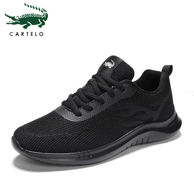 CARTELO/мужская повседневная обувь; кроссовки; Брендовая обувь на плоской подошве; сетчатый вязаный дышащий светильник