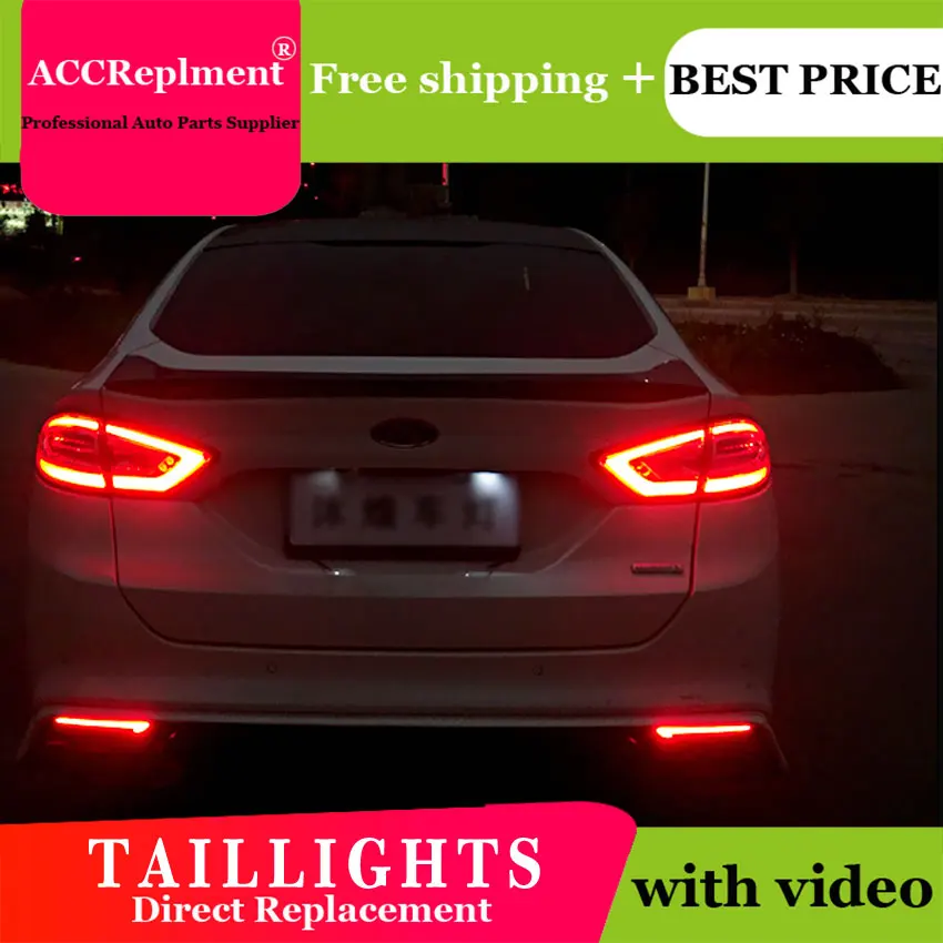 4PCS Car Styling for Ford mondeo Taillights 2011-2014 LED Tail Lamp+Turn Signal+Brake+Reverse light | Автомобили и мотоциклы