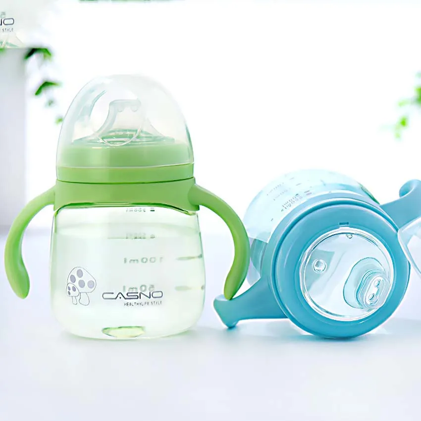 Бутылочка детская с соломинкой и ручкой 260 мл|copo infantil|cup babybaby cup |