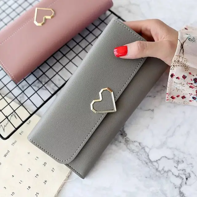 2018 New Designs Fashionable Luxury Women's Wallets Wallets Women's Wallets perse Portomonee Portfolio Ladies Long Style Cartera
