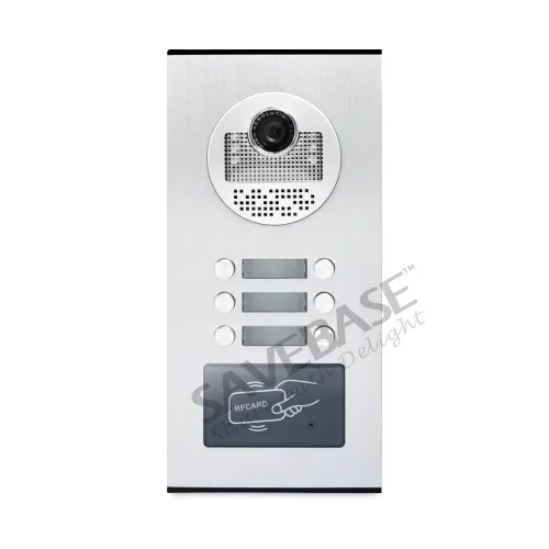HOMSECUR " проводной видео дверной звонок Домофон с RFID открытый блок для 6 квартиры