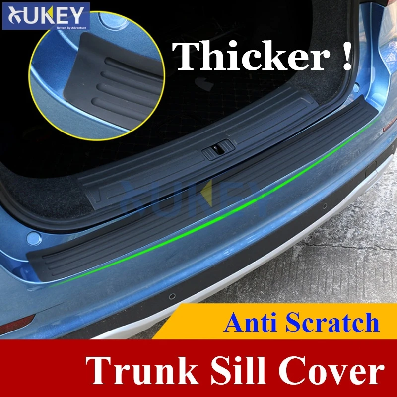 Car Accessories Rear Bumper Protector Plate Door Sill Scuff Cover For