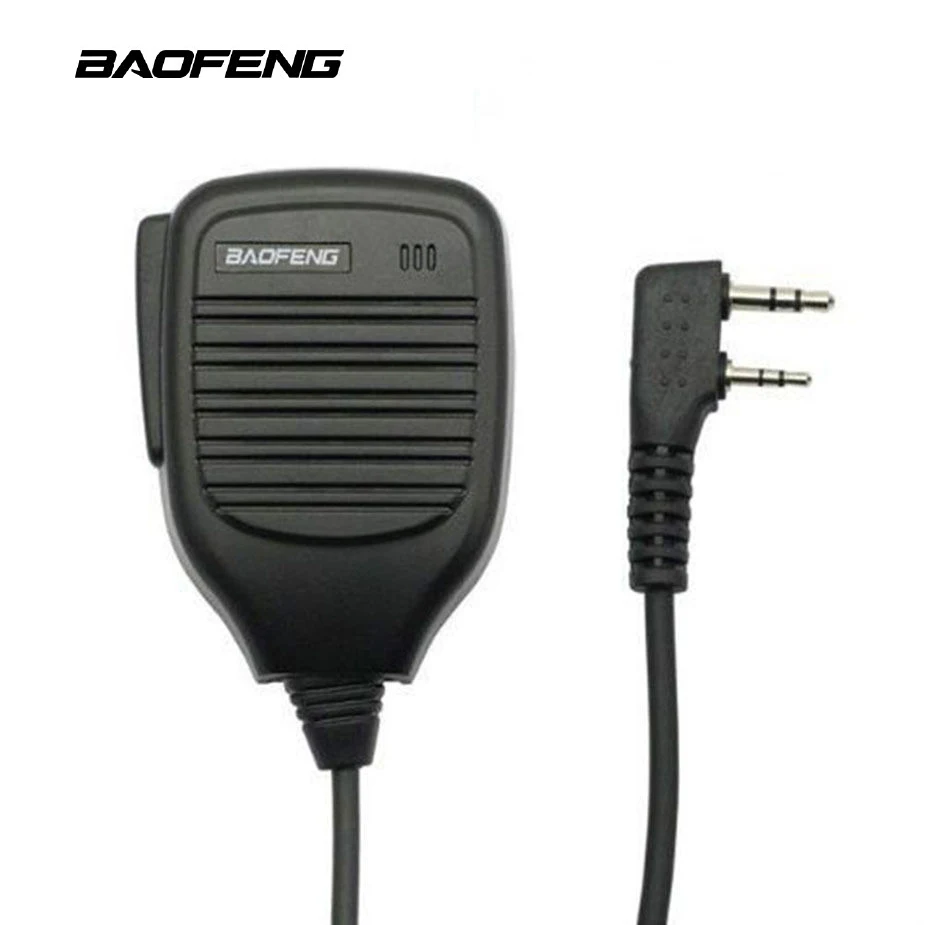 2 шт. микрофон с портативным приемопередатчиком baofeng аксессуары 2 Pin BF-S112 портативная двухсторонняя рация радио динамик для UV-5R BF-888S