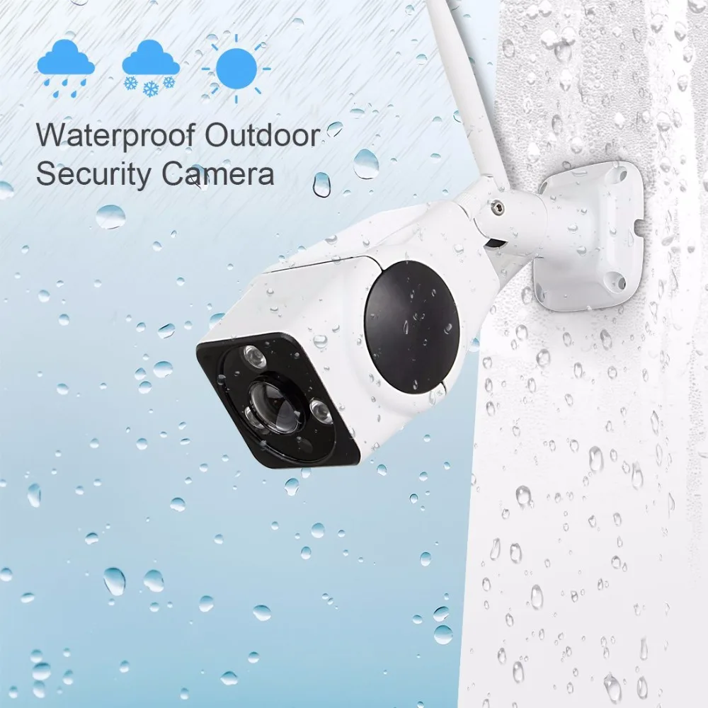 

HD 3MP WIFI IP Camera Outdoor Wireless Surveillance Home Security Camera Onvif CCTV Camera TF Card Slot app two way audio