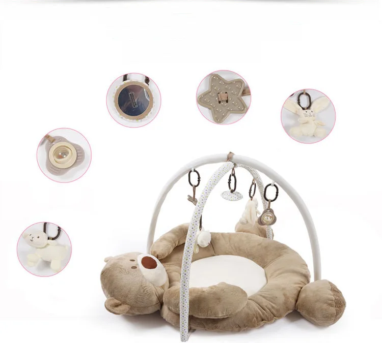 Детская музыка медведь игра одеяло младенец, ткань искусство Бодибилдинг рамка коврик для ползания интеллектуальные игрушки