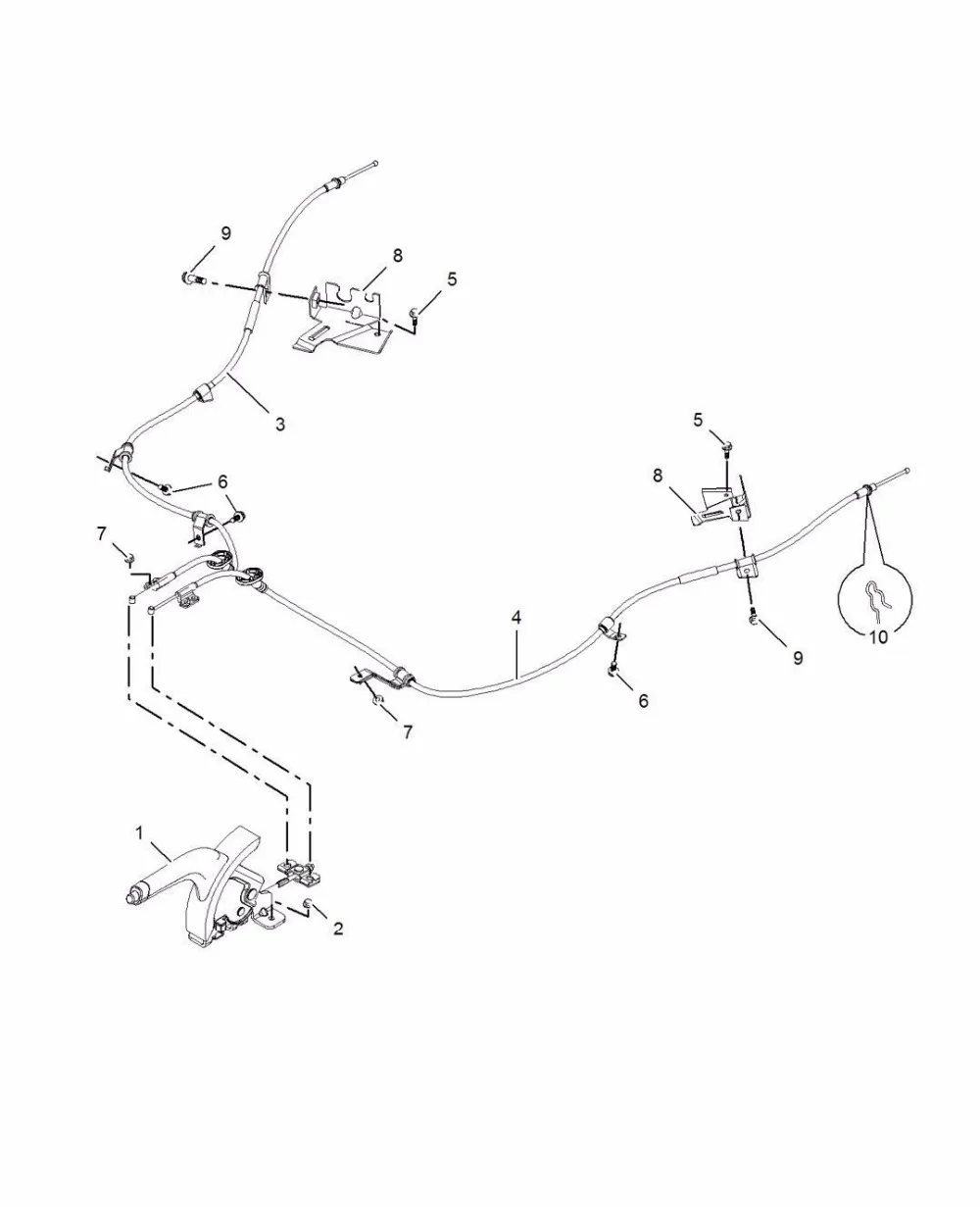 1 пар/уп.) рукоятка стояночного тормоза кабель левая и правая сторона он рассчитан на китайцев SAIC ROEWE350 MG5 авто части двигателя 10059634